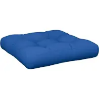 vidaXL Palletkussen 60x60x12 cm stof koningsblauw