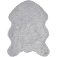 vidaXL Tapijt van imitatie schapenvacht TAFALLA Grijs 80 x 120 cm