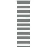 vidaXL Zebra rolgordijn 45x100 cm stofbreedte 40,9 cm donkergrijs