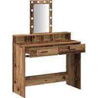 vidaXL Kaptafel Bruin 100 x 41 x 140 cm Bewerkt hout
