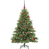vidaXL Kunstkerstboom met 150 LED met standaard Groen 150 cm PE en PVC