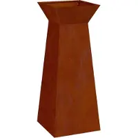 vidaXL Pilarenbak 2 st Roestkleurig 40 x 40 x 100 cm weervast staal
