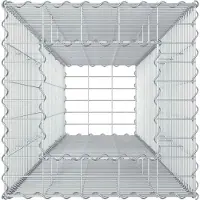 vidaXL Gabion verhoogd bed 50 x 50 x 150 cm Gegalvaniseerd staal