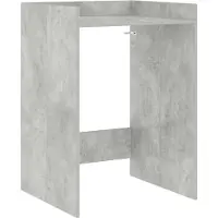 vidaXL Wasmachinekast met opslag Beton 67,5 x 62 x 97 cm Bewerkt hout