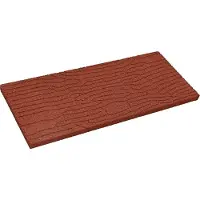 vidaXL Stapsteen 6 st Rood 60,5 x 25 x 2 cm Rubber