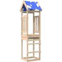 vidaXL Speeltoren Bruin 52,5 x 46,5 x 208 cm Massief grenenhout