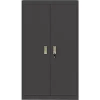 vidaXL Opbergkast Zwart 80 x 40 x 140 cm Staal