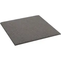 vidaXL Wand Hoofdbord 12 st 30 x 30 cm Lichtgrijs Stof