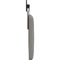 vidaXL Hangend hoofdbord Taupe Stof