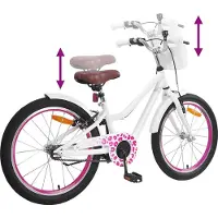 vidaXL Kinderfiets Met Zijwieltjes 20 Inch voor 6-11 jaar oud Wit