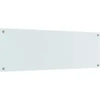 vidaXL Keukenachterwand 2 pcs Wit 120 x 40 cm gehard glas