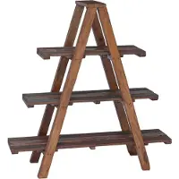 vidaXL Opvouwrek Bruin 79.5 x 35 x 112 cm Massief Gerecycleerd Hout