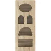 vidaXL Dressoir ELST Sonoma Eik 40 x 35 x 100,5 cm Bewerkt hout