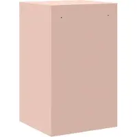 vidaXL Bestandkast met lade Roze 45,5 x 42 x 74,5 cm Koudgewalst Staal