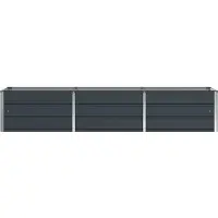 vidaXL Plantenbak Antraciet 240 x 80 x 45 cm Staal