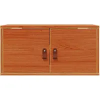 vidaXL Wandkast met plank Wasbruin 60 x 30 x 30 cm Massief grenenhout