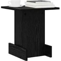 vidaXL Bijzettafel Zwart Eiken 35,5 x 35 x 40 cm Bewerkt hout