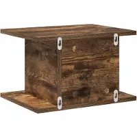 vidaXL Nachtkastje 2 st Rook Eiken 40 x 30 x 25 cm Bewerkt hout
