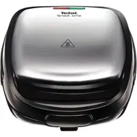 Tefal SW341D12 - sandwichmaker - 700 W vermogen, roestvrijstalen platen met anti-aanbaklaag