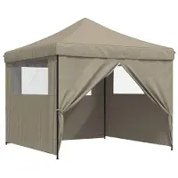 vidaXL Partytent Taupe 292 x 292 x 315 cm Oxford Stof
