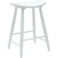 vidaXL Eetstoelen 2 st Massief Rubberhout Wit 46 x 37 x 63 cm