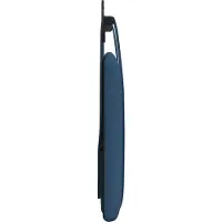 vidaXL Hangend hoofdbord Blauw Stof
