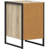 vidaXL - Nachtkastje - met - lade - Sonoma - 39,5 - x - 30 - x - 50 - cm - Bewerkt - hout