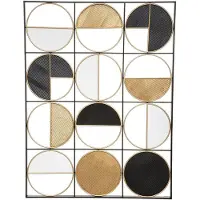 Atmosphera Wanddecoratie - Metaal, Multikleur, 76 x 101 cm