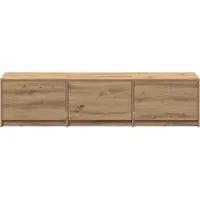 vidaXL TV Kast Artisan Eiken Bewerkt hout