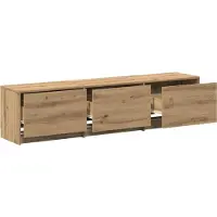 vidaXL TV Kast Artisan Eiken Bewerkt hout