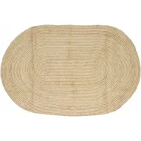 vidaXL Vloerkleden Natuurlijk en Wit 152 x 245 cm Jute