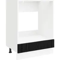 vidaXL Ovenkast LUCCA Zwart eiken 60 x 46 x 81,5 cm Bewerkt hout