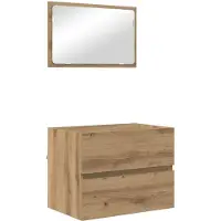 vidaXL Badkamermeubel Set 3 st Artisan Eiken 61 x 39 x 45 cm