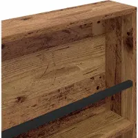 vidaXL Tijdschriftenrek Oudhout 100 x 12 x 70 cm Bewerkt hout