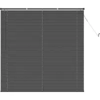 vidaXL Venetiaanse jaloezie Zilvergrijs 150 x 150 cm 25 mm PVC