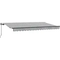 vidaXL Uitschuifbare luifel Antraciet 400 x 200 cm Stof