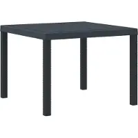 vidaXL Tuin Tafel Antraciet 100 x 100 x 73 cm poly rattan