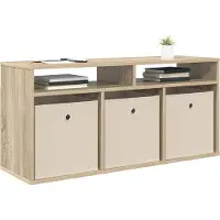 vidaXL Laagkast met lade Sonoma Eik 102 x 32 x 48,5 cm