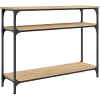 vidaXL Wandtafel 100x29x75 cm bewerkt hout sonoma eikenkleurig