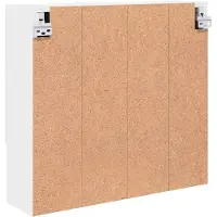 vidaXL Spiegelkast Wit 59 x 17 x 55 cm Bewerkt hout