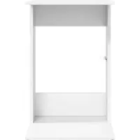vidaXL Bijzettafel Wit 40 x 38 x 62,5 cm Bewerkt hout