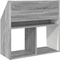 vidaXL Kinderboekenplank Grijs Sonoma 72,5 x 29,5 x 69 cm Bewerkt hout