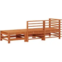 vidaXL Sectie Sofa Eenheden 3 Stuk Waskleur Bruin Massief grenenhout