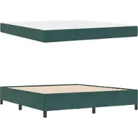 vidaXL Bedframe Donkergroen 180 x 200 cm Stof