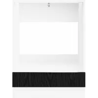 vidaXL Ovenkast LUCCA Zwart eiken 60 x 46 x 81,5 cm Bewerkt hout