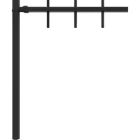 vidaXL Spieshek ASTEN, 200 x 110 cm, stalen hek met poedercoating, zwart