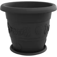vidaXL Plantenpotten 24 st Zwart Ø 39 x 32 cm Kunststof