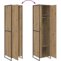 vidaXL Kast Ambachtelijk Eiken 50 x 50 x 200 cm Bewerkt hout