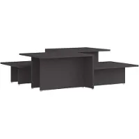 vidaXL Salontafels 2 st 111,5x50x33 cm bewerkt hout grijs