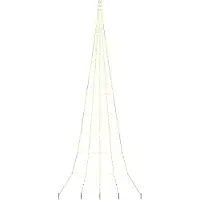 vidaXL LED Kerstboom met Grondspikes met 276 LED Warmwit 511 cm Metaal